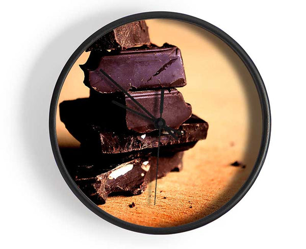 Dark Chocolate Clock - Wallart-Direct UK