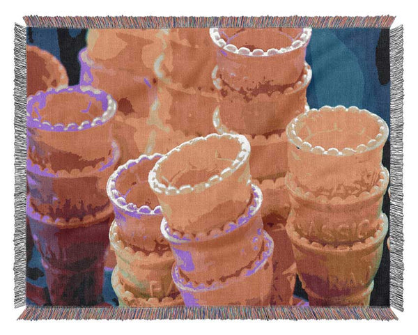 Ice Cream Cones Woven Blanket