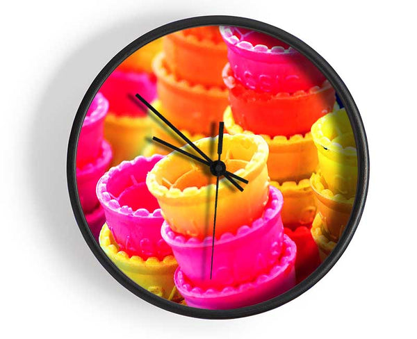 Ice Cream Cones Clock - Wallart-Direct UK