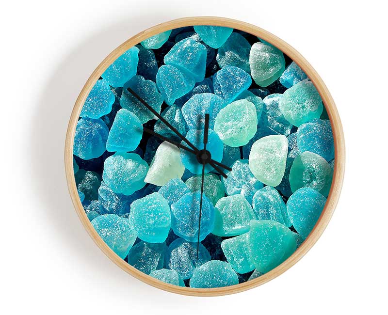 Blue Jelly Clock - Wallart-Direct UK