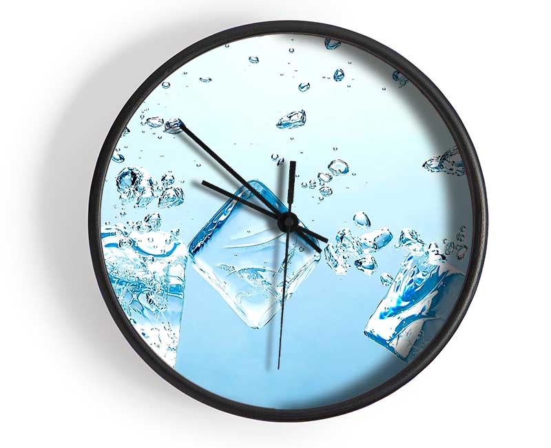 Ice Cubes Bubbles Clock - Wallart-Direct UK