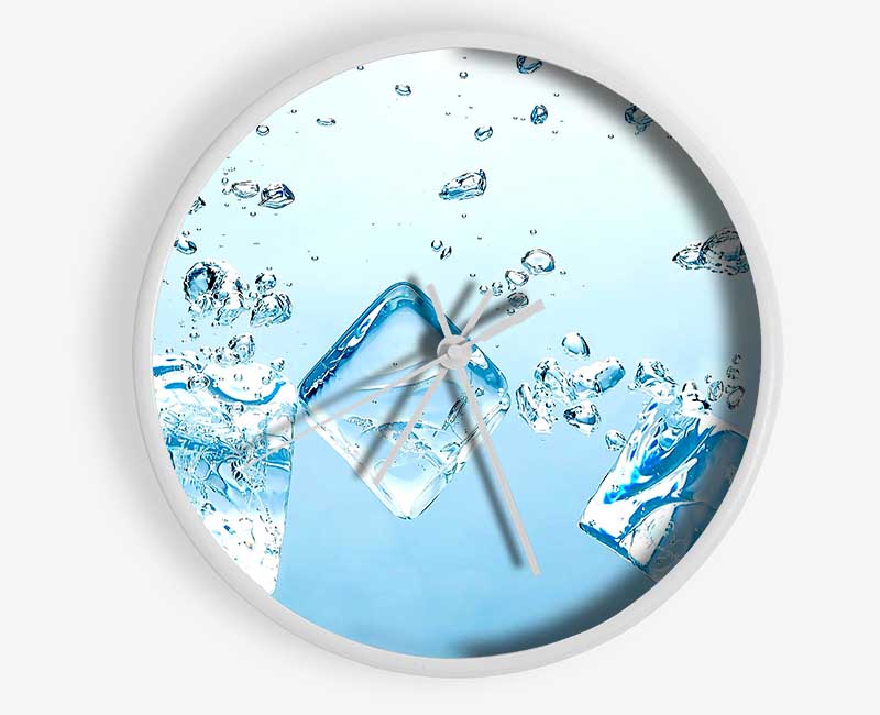 Ice Cubes Bubbles Clock - Wallart-Direct UK