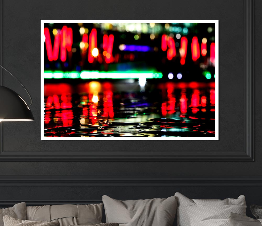 Dublin Docklands Ireland Reflections Print Poster Wall Art