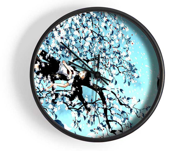 Blowing Wind Clock - Wallart-Direct UK