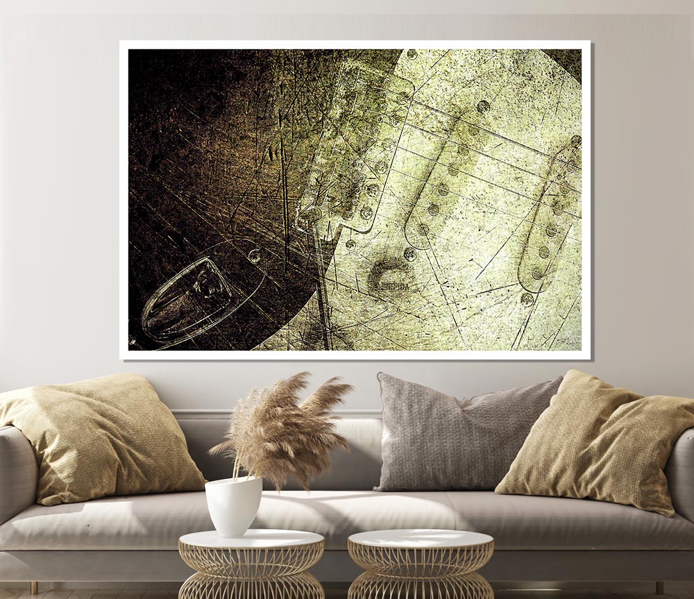 Vintage Texture Print Poster Wall Art