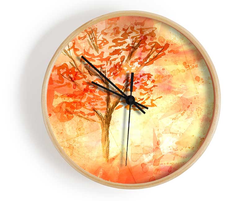 Fall In October Clock - Wallart-Direct UK