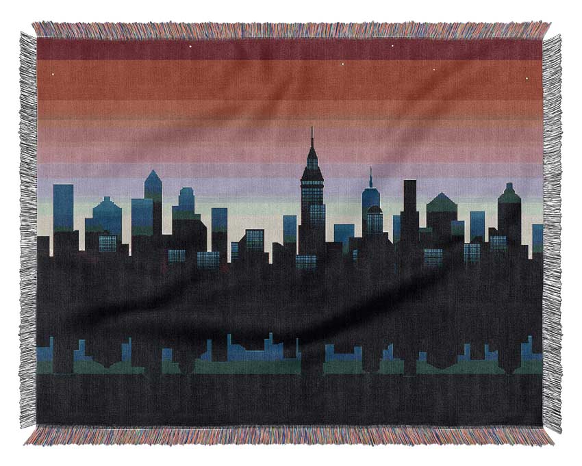 Architects New City Reflections Woven Blanket