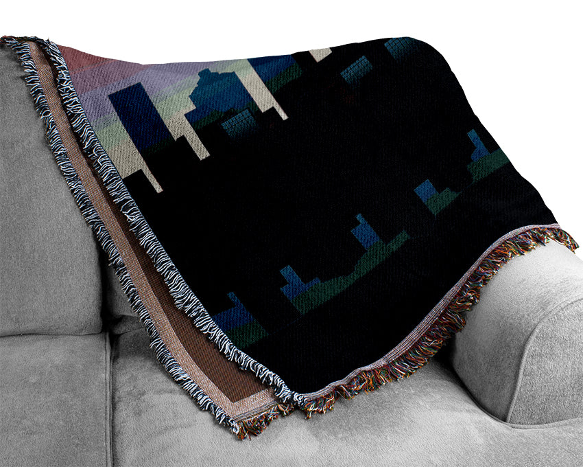 Architects New City Reflections Woven Blanket