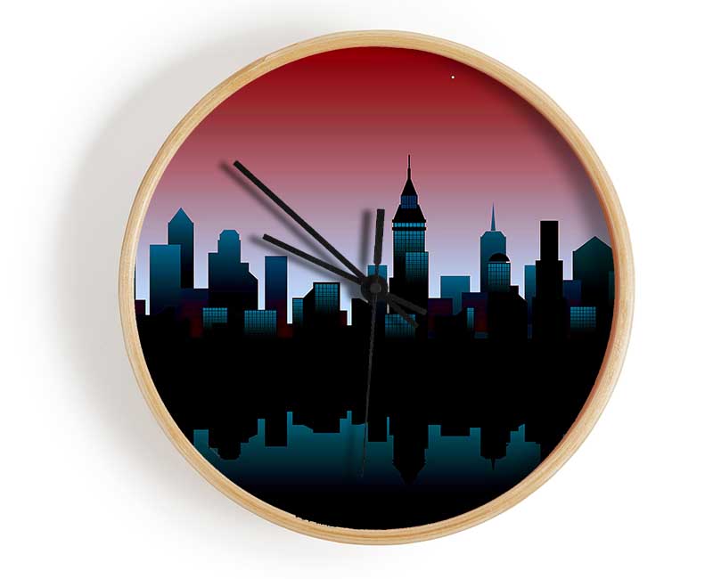 Architects New City Reflections Clock - Wallart-Direct UK