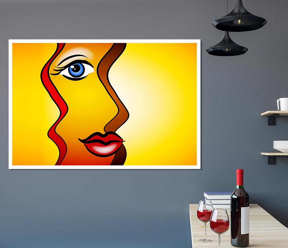 Abstract Woman Print Poster Wall Art