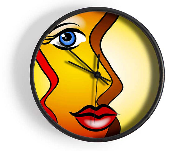 Abstract Woman Clock - Wallart-Direct UK