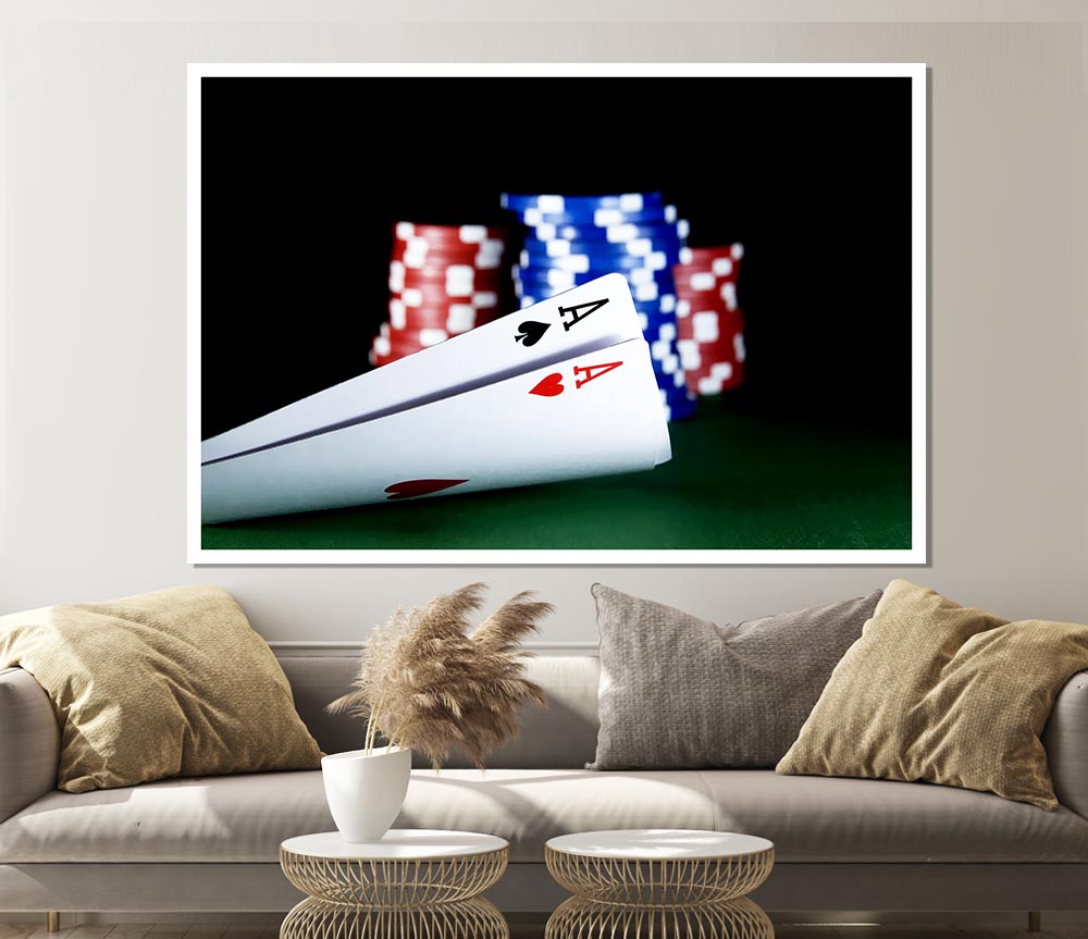 The Nuts In Poker Print Poster Wall Art