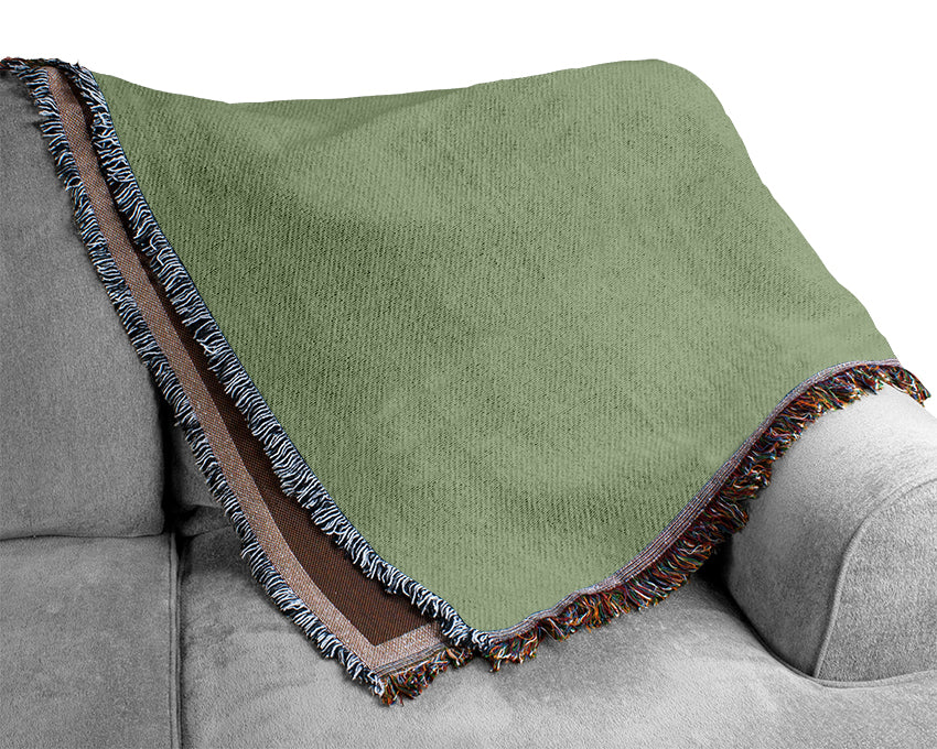 Green Maze Woven Blanket