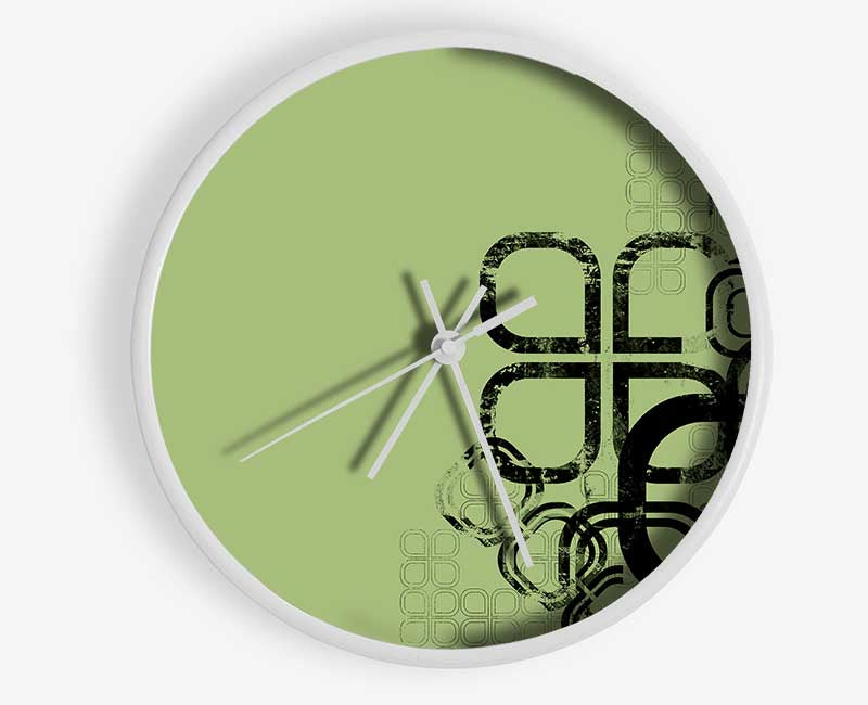 Green Maze Clock - Wallart-Direct UK