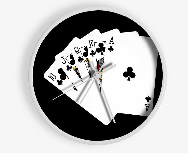 Royal Flush Clock - Wallart-Direct UK