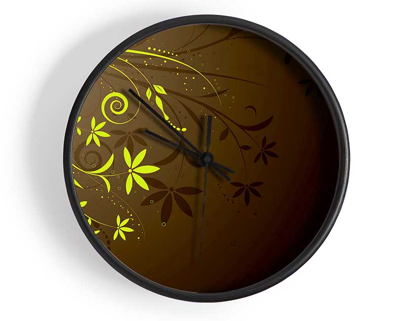 Green Vines Clock - Wallart-Direct UK