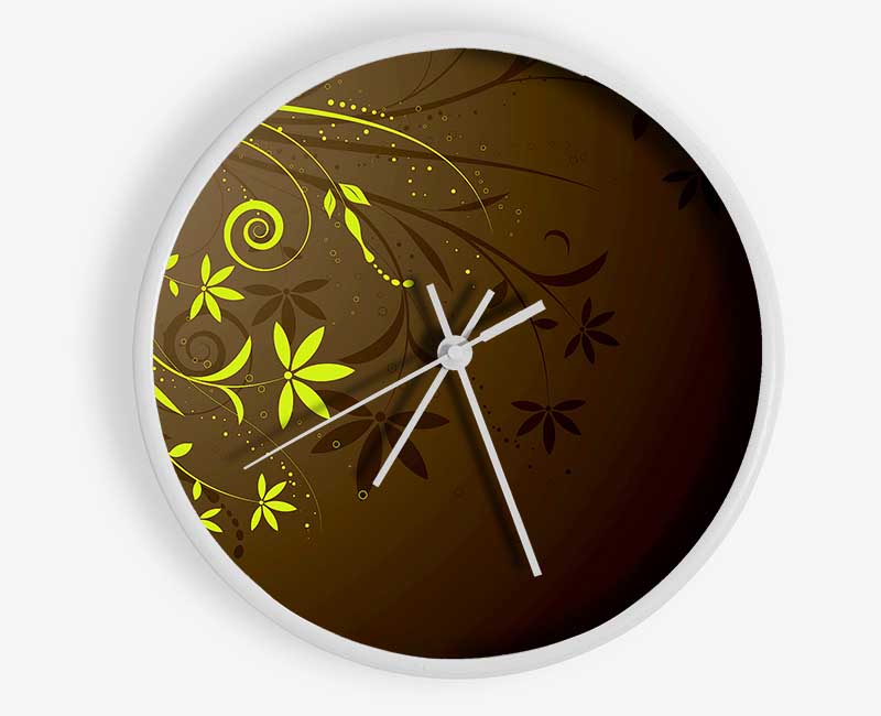 Green Vines Clock - Wallart-Direct UK