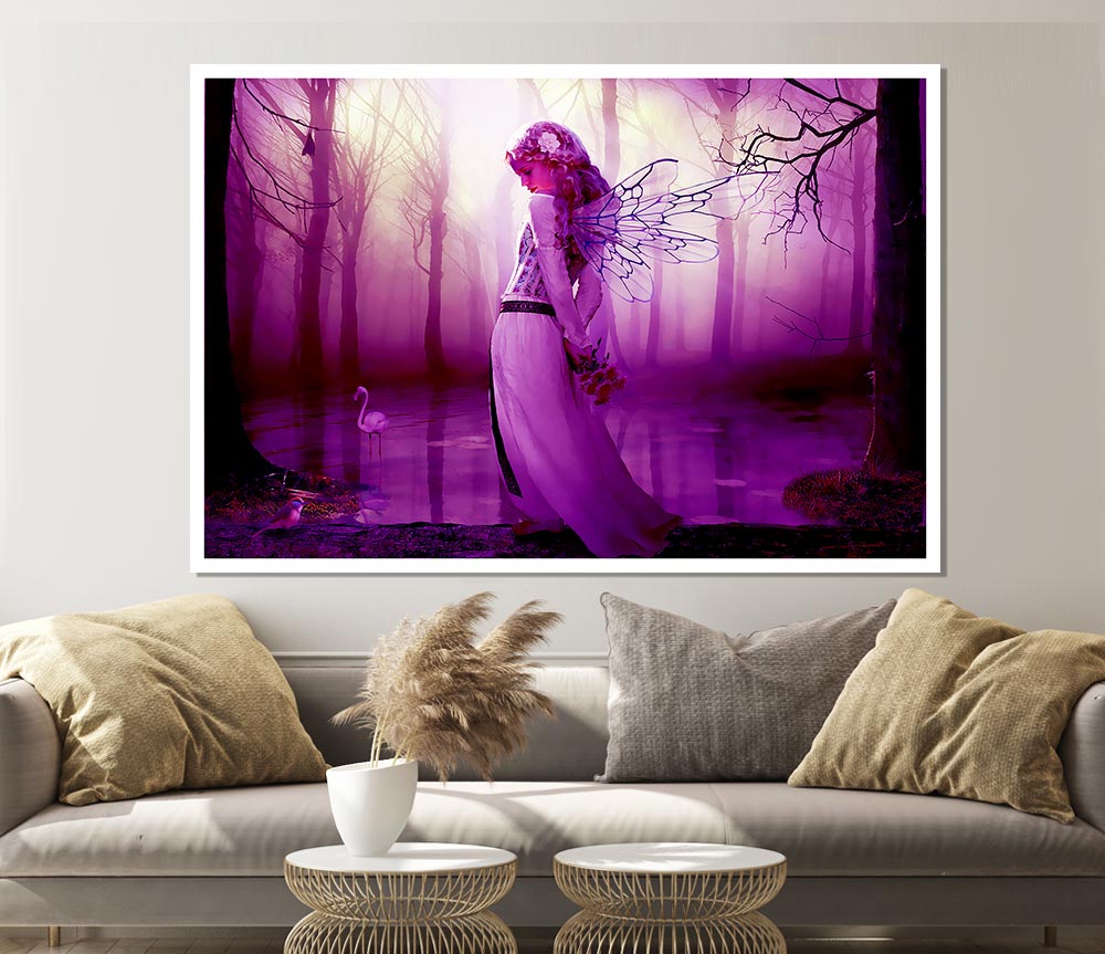 Fairy Lake Print Poster Wall Art