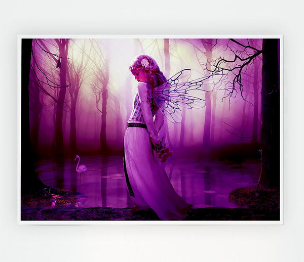 Fairy Lake Print Poster Wall Art