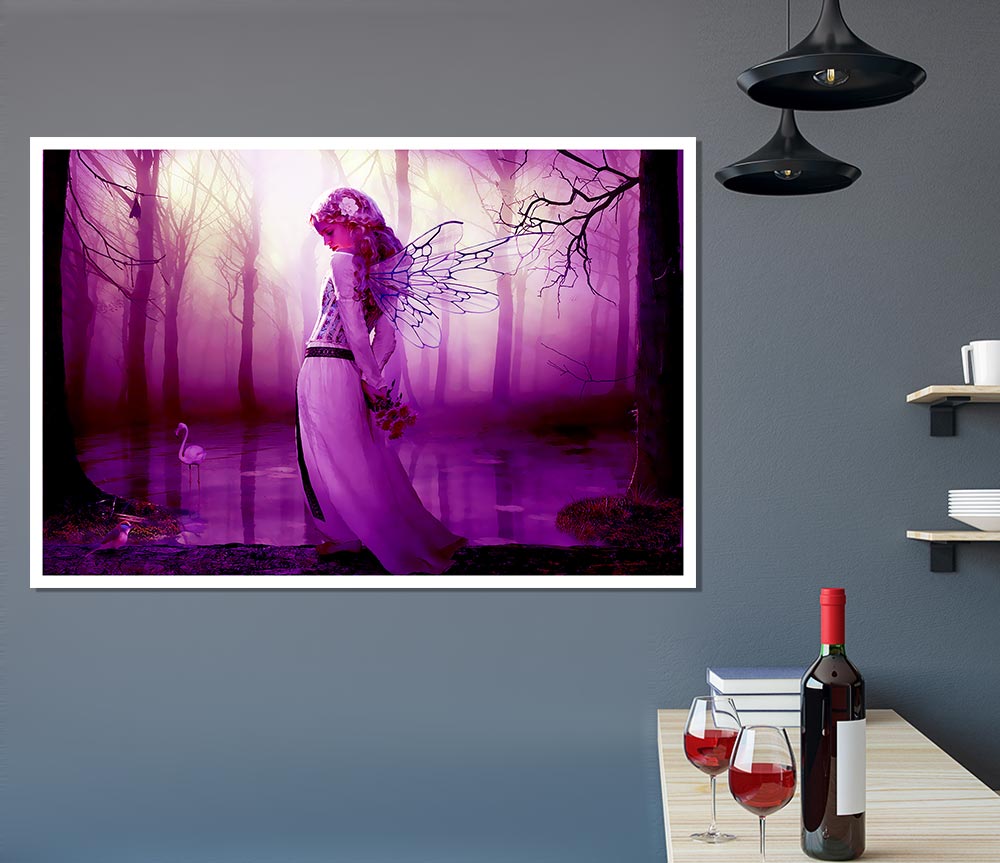 Fairy Lake Print Poster Wall Art