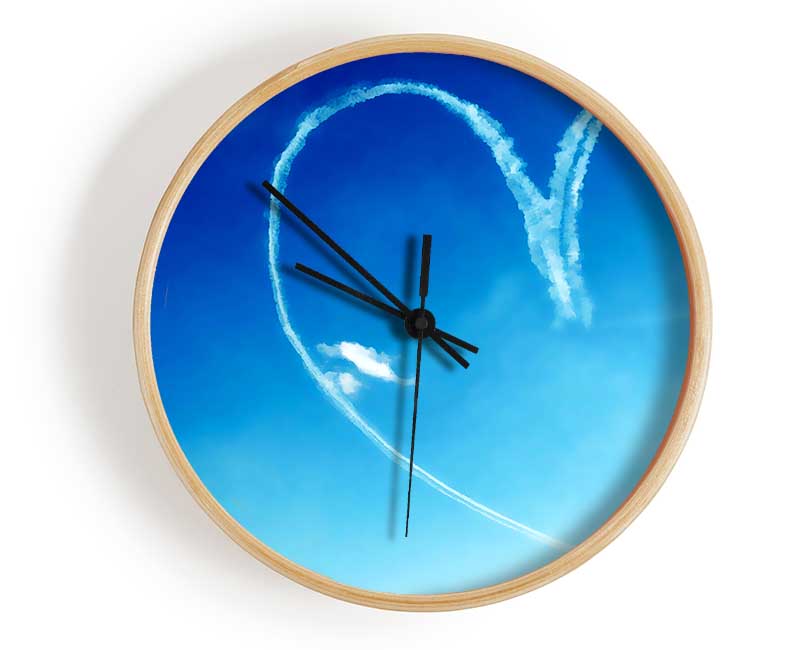 Love Heart Skies Clock - Wallart-Direct UK