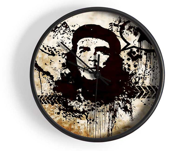 Che Guevara Brown Clock - Wallart-Direct UK