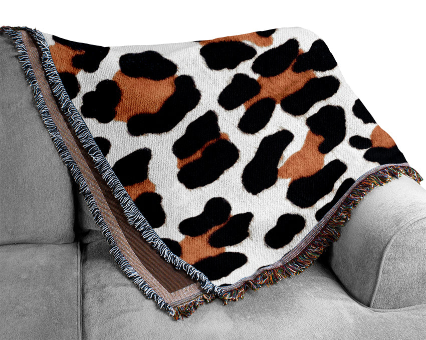 Animal Skin Woven Blanket