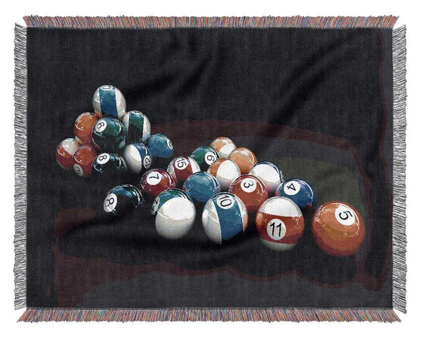 Double Pool Balls Woven Blanket