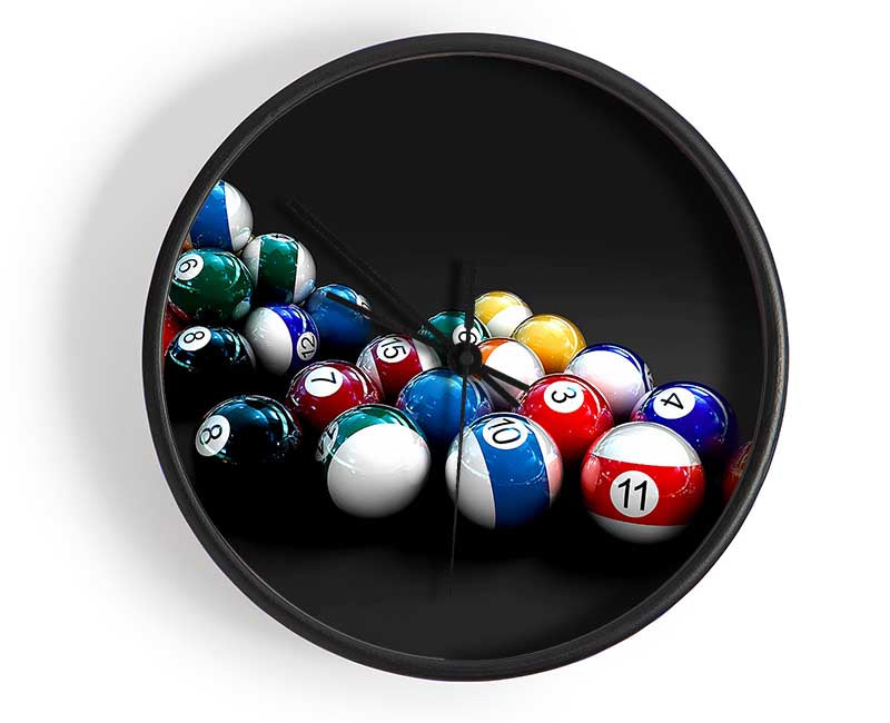 Double Pool Balls Clock - Wallart-Direct UK