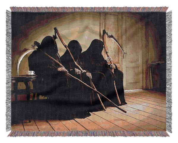 The Grim Reapers Woven Blanket