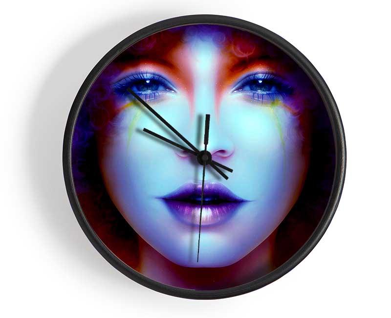 Purple Beauty Clock - Wallart-Direct UK