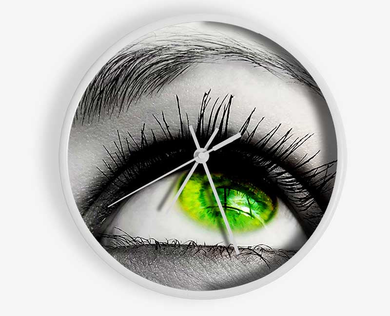 Green Eye Of The World Clock - Wallart-Direct UK