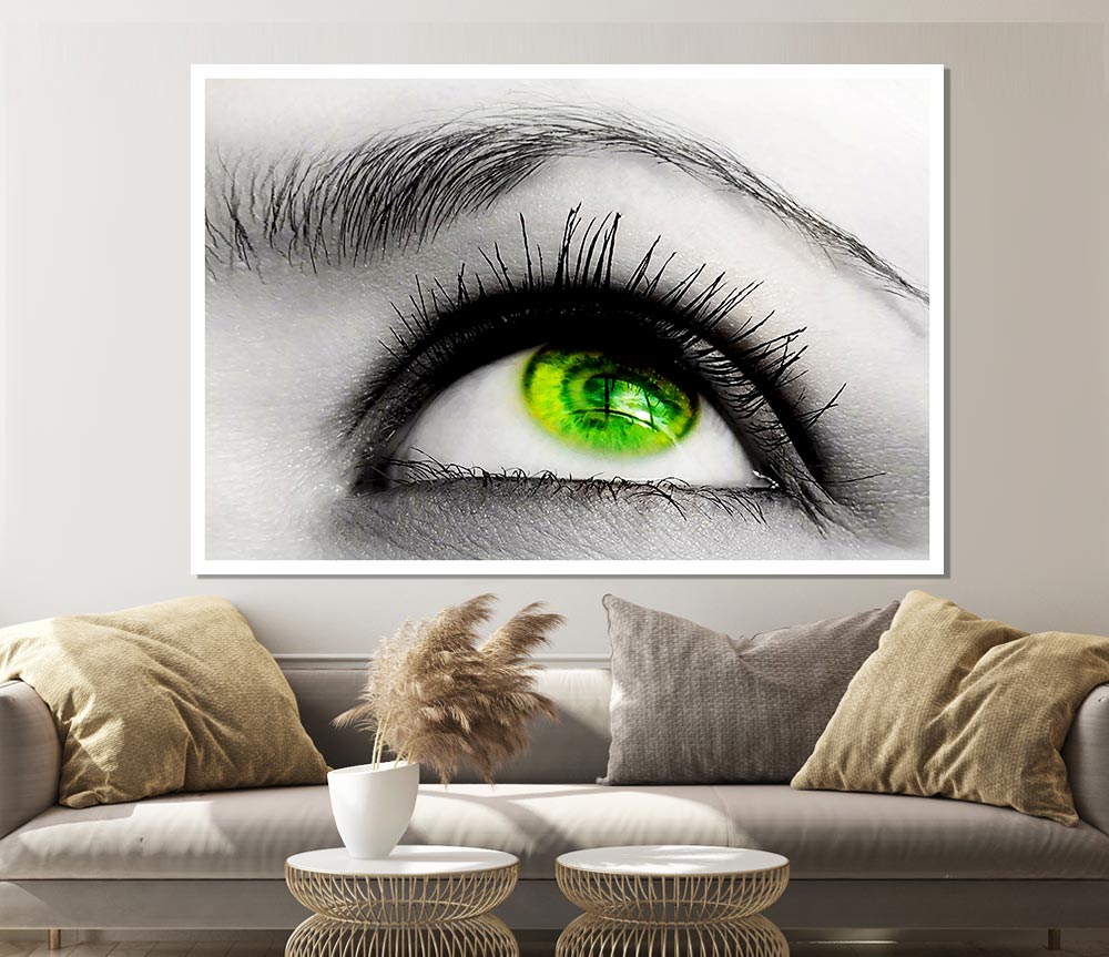 Green Eye Of The World Print Poster Wall Art