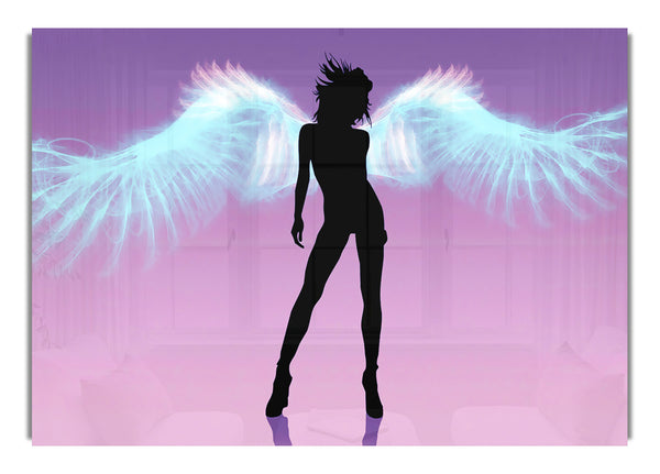 Purple Angel Wings