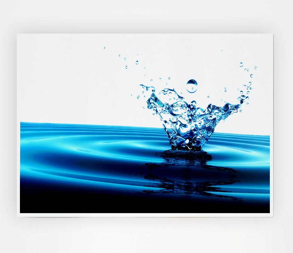 Flow Of The Splash Print Poster Wall Art