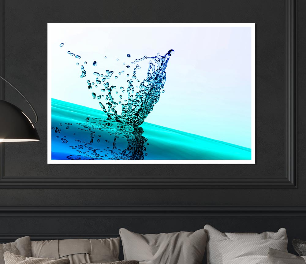 Diamond Splash Print Poster Wall Art