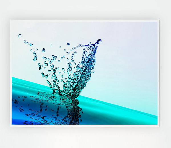 Diamond Splash Print Poster Wall Art