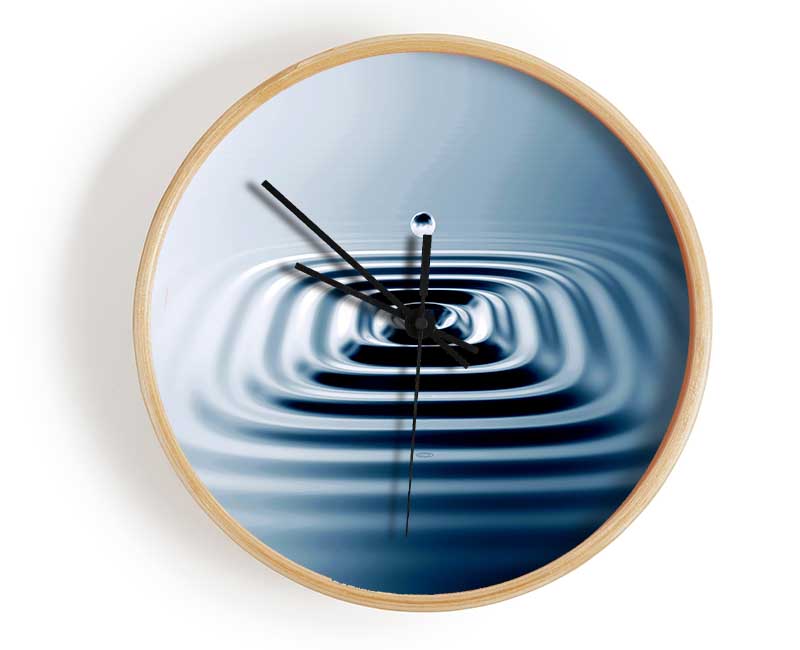 Square Water Ripples Clock - Wallart-Direct UK