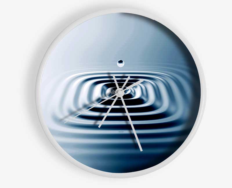 Square Water Ripples Clock - Wallart-Direct UK