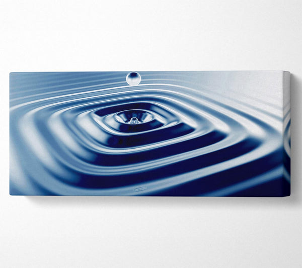 Blue Square Water Splash