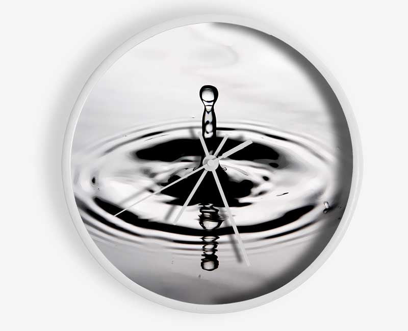 Grey Water Splash Clock - Wallart-Direct UK