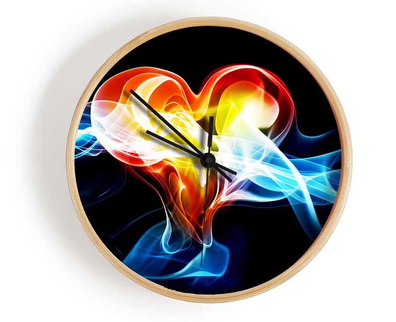 Lovers Heart Of Passion Clock - Wallart-Direct UK