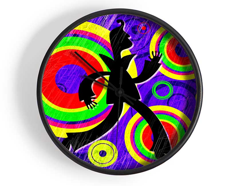 Disco Colours Clock - Wallart-Direct UK