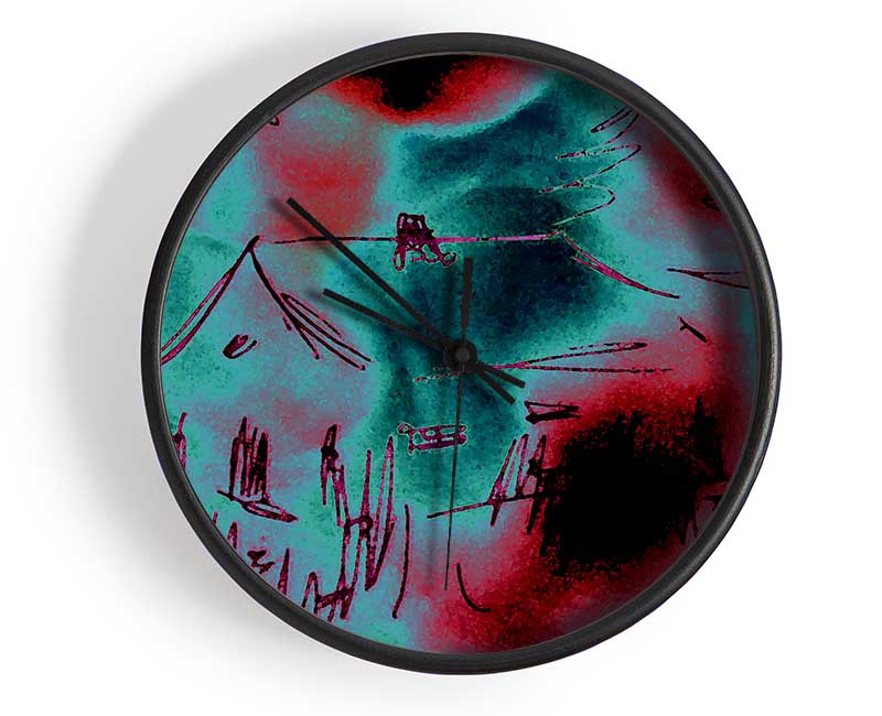 Poppy Sky House Clock - Wallart-Direct UK