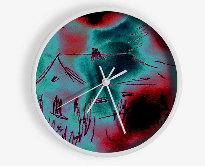 Poppy Sky House Clock - Wallart-Direct UK