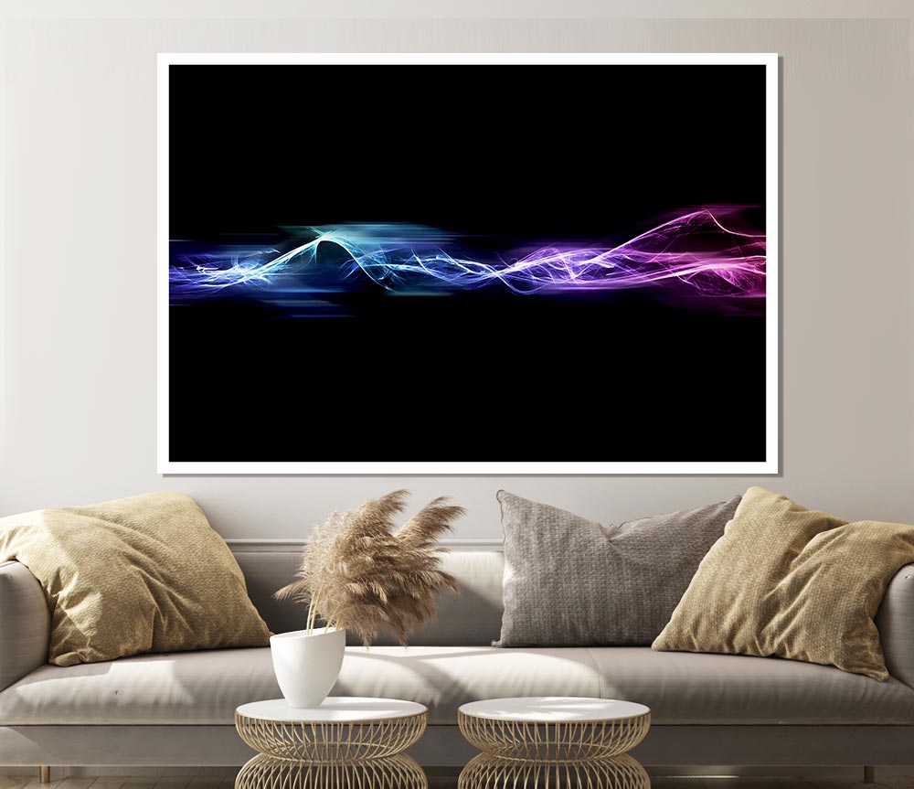 Vibrant Smoke Trails Print Poster Wall Art