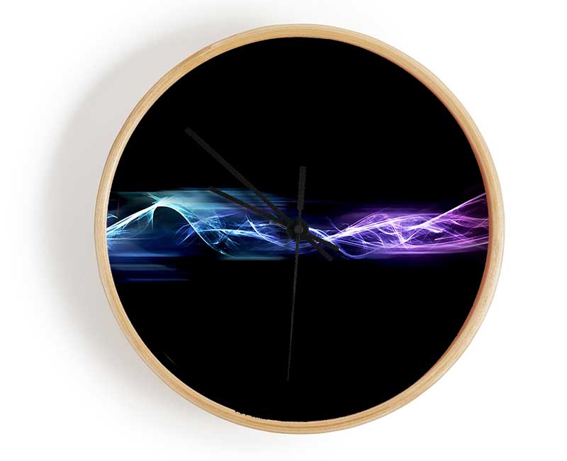 Vibrant Smoke Trails Clock - Wallart-Direct UK