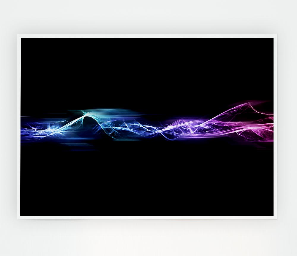 Vibrant Smoke Trails Print Poster Wall Art