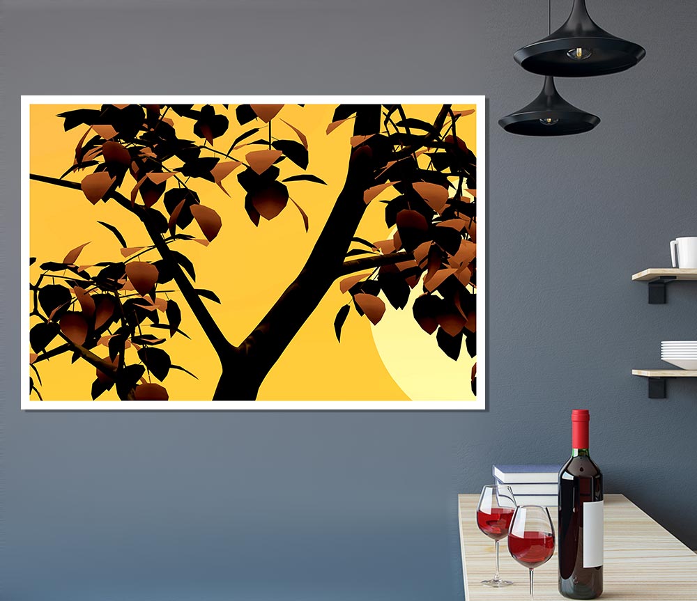 Branches In Sunlight Print Poster Wall Art