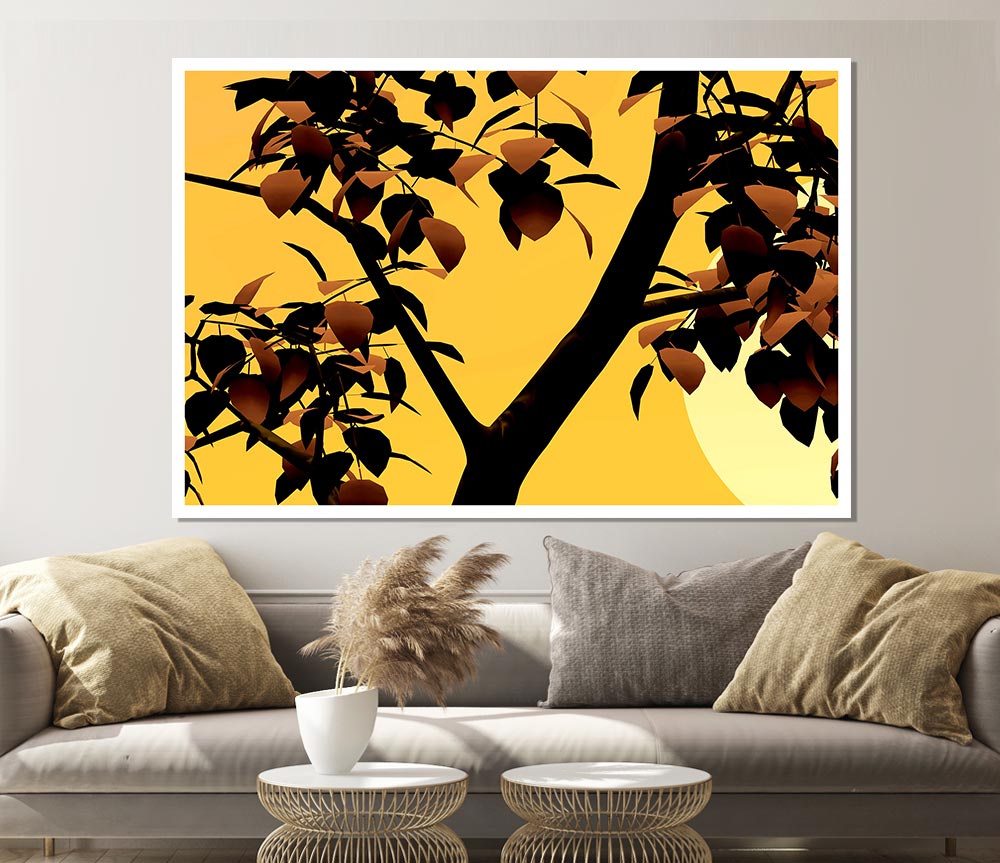 Branches In Sunlight Print Poster Wall Art